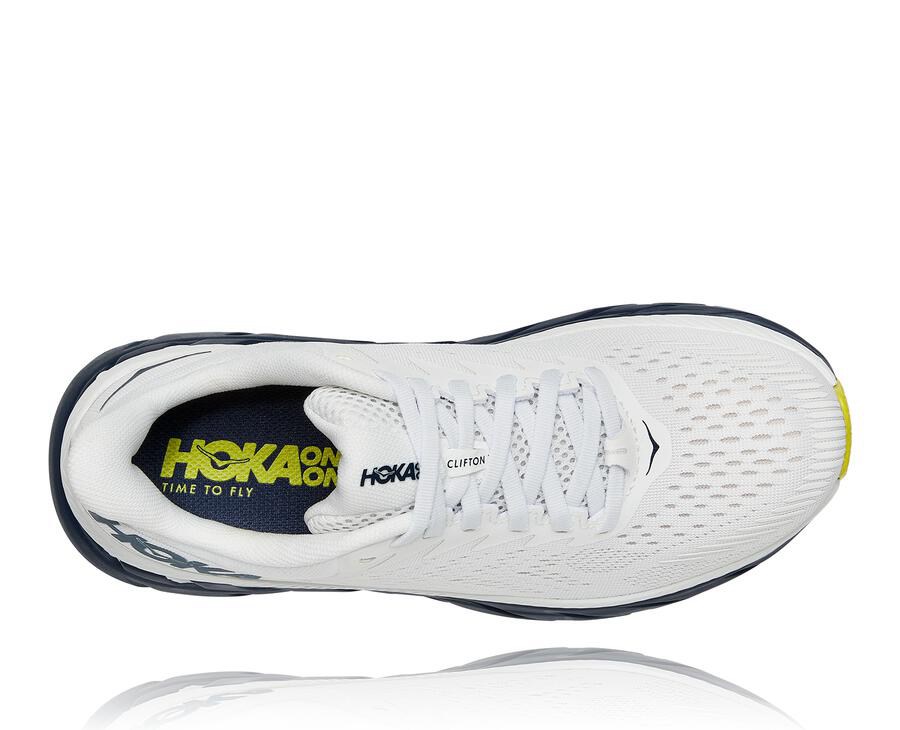 Hoka One One Løbesko Dame - Clifton 7 - Hvide/Sort - 390752CEH